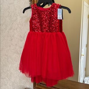 Red Sequin Tulle Dress by Cat & Jack. Size 4/5.